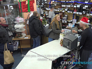 The busty blonde comes back for a very private deal (CzechPawnShop)