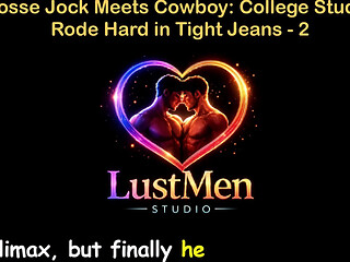 English Audio Gay Sex Story - Lacrosse Jock Meets Cowboy: College Stud Gets Rode Hard in Tight Jeans - Part 2