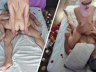 Crazy Sex in the Bedroom with an Amateur Couple.