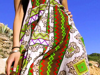 Big Ass Latina Outdoor Fuck with Oldia Paris and Karmen Diaz