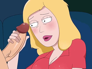 Rick and Morty - a Way Back Home - Sex Scene Only - Part 33 Beth Handjob by Loveskysanx