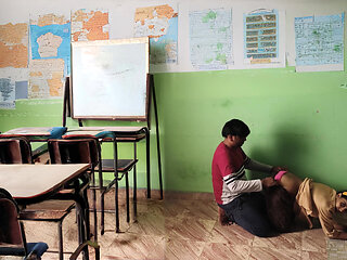 Desi Village College Couples Fucking in Classroom