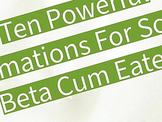 10 Affirmations for Scared Cum Eaters CEI