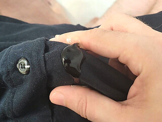 Up Close Cock Pee Hole Squirting Piss, Soaking Boxers, and Cumming