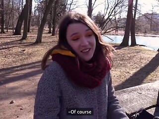 Miha Nika 69 Takes Huge Cock Deep in Her Mouth During Stupid Bet Before Stranger Pounds Her