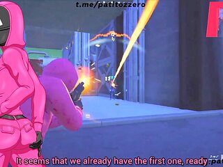 Squirt games, squid game, korean girl