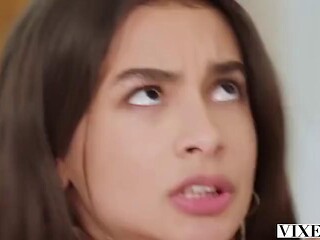 Brunette Vanessa Alessia Deepthroats Big Cock Dream