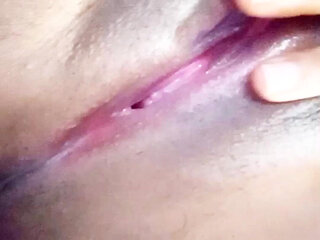 Teen Hard Nipples Clit Rubbing Orgasm and Creampie Pussy Squirting and Peeing on Bed Then Licking Cum at the End