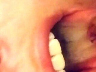 Piss in her mouth in bathroom
