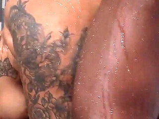 Huge Dick Plumber Fucks His Super Ass Client in the Shower - Alejandra Garcia & Xander Black