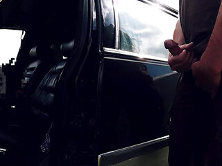 Stroking in Public next to a Hearse