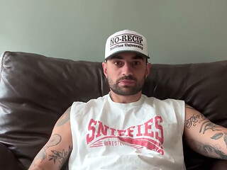Quick Solo Morning Jerking Big Cock