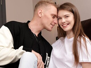 Good and young angel Valery Cherry feels a long dick inside
