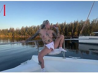 Sophia Mayyy - Horny Brit Bounced On Dildo Whilst Neighbouring Boat Watches!