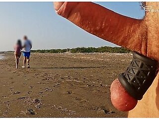 Anal Fingering For A Slut: Public Beach Slut Analized And Handjob