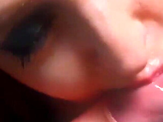 Big Tits MILF Sloppy Blowjob & Facial