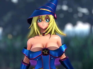 Dark magician girl yugioh mmd