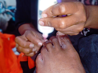 Sub Slut Pedicure-n-throat Job