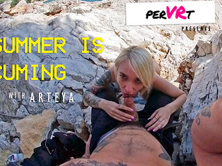 Summer Is Cuming - Amateur Outdoor Blowjob - Sexlikereal