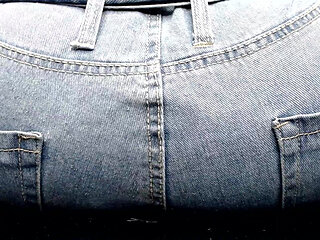 Tiny Colony Crushed in Denim Jeans and Ass Stifled Unknowingly