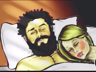 The bitch wakes up in the morning with a crazy desire to take a big cock in her asshole