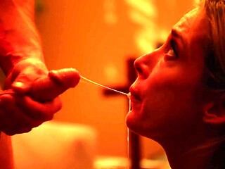 Blonde hottie sucks and rides Seth's cock with an extra passion