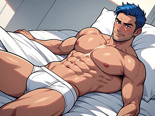 Muscle Men Tight White Undies