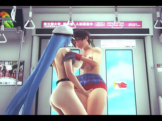 Akame Ga Hentai - Esdeat Sex in Train - Japanese Asian Manga Anime Film Game Porn