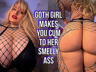Bratty Big Ass Goth Girl Bullies Your Fart Kink