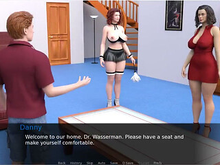 Milftopia - Gameplay - Roleplay - Lesbian MILF Strapon, Split Roast and Dual Anal