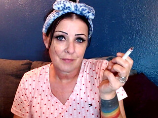 Lovely Woman Smoking with You