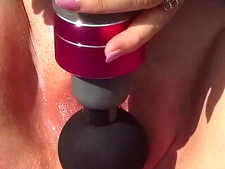 Close up Slow- Mo Puffy Cunt Vibes