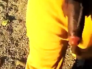 Big Black Cocks Outdoors