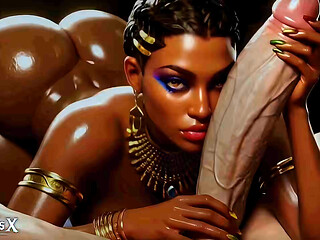 Beautiful EBONY Babes with BWC - Interracial Fantasy Edit (AI Generated)