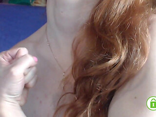 Muscles Flexing. Custom. Redhead Girl