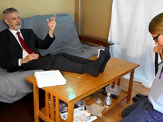Demanding Boss Gets a Foot Rub
