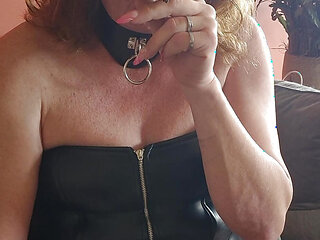 Enjoying my holder