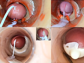 Cumfeti Dripping Creampie Compilation- Endoscopy view