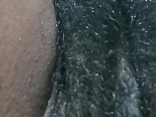 Hot Hairy Pussy Slow-motion Close-up Fuck of Black Wife