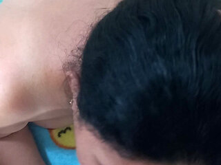 Beautiful Girlfriend Sucking Deep Throat