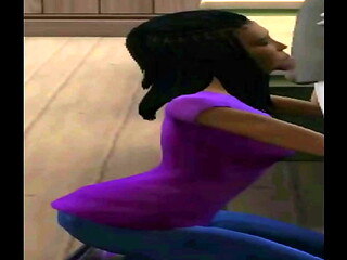 Chocolate girl sucking her social studies teach cock in the classroom aft sch