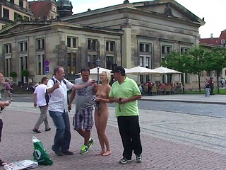 Young German Outdoors Public Blowjob