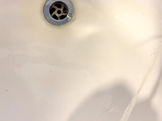 Me peeing in the sink after shower I was very desperate