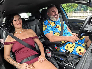 Naughty Little Caah Hitched a Ride in Recife and Let Her Tight Little Ass Get Used at Olinda Beach