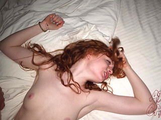 Crystal White Skin, Redhead, Pink Pussy Girl Gets Fucked Hard Dick