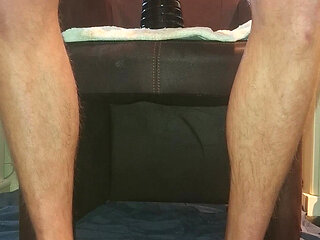 Hot gay NoFace Twink X loves to ride his dildo