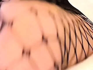 He makes her cream on his big black cock