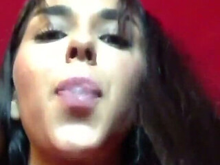 Arrogant Red Fur Boot Princess: Spitting and Stomping on a Human Doormat (pov)