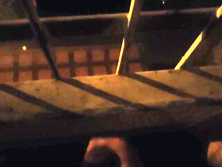 Playing on the window with cars passing by