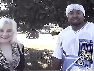 Blonde MILF takes thick BBC deep in her hairy pussy